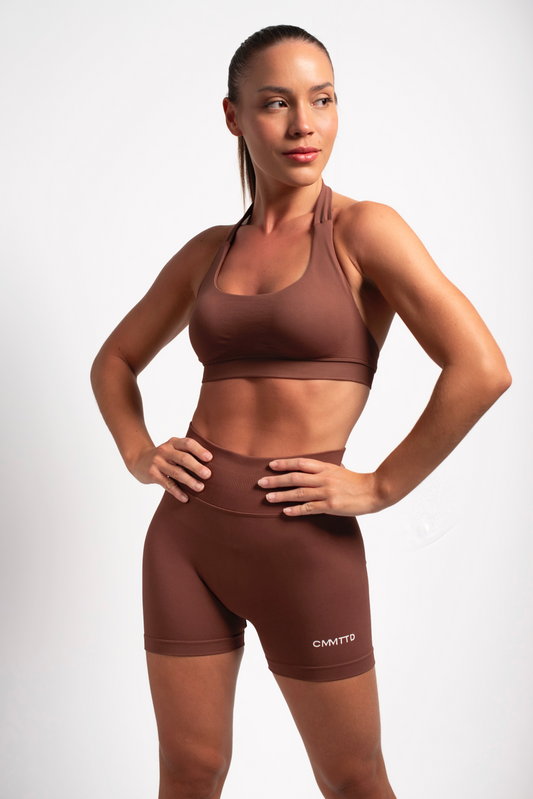 Seamless Sculpt Bra - Chestnut