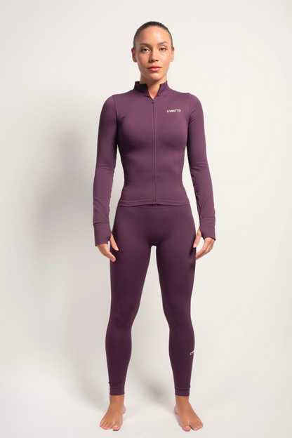 Seamless Sculpt Jacket - Plum