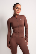 Nahtlose Skulptur-Zip-Jacke