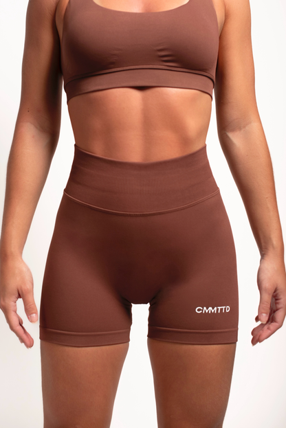 Seamless Sculpt Short - Chestnut