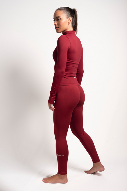 Seamless Sculpt Legging - Burgundy