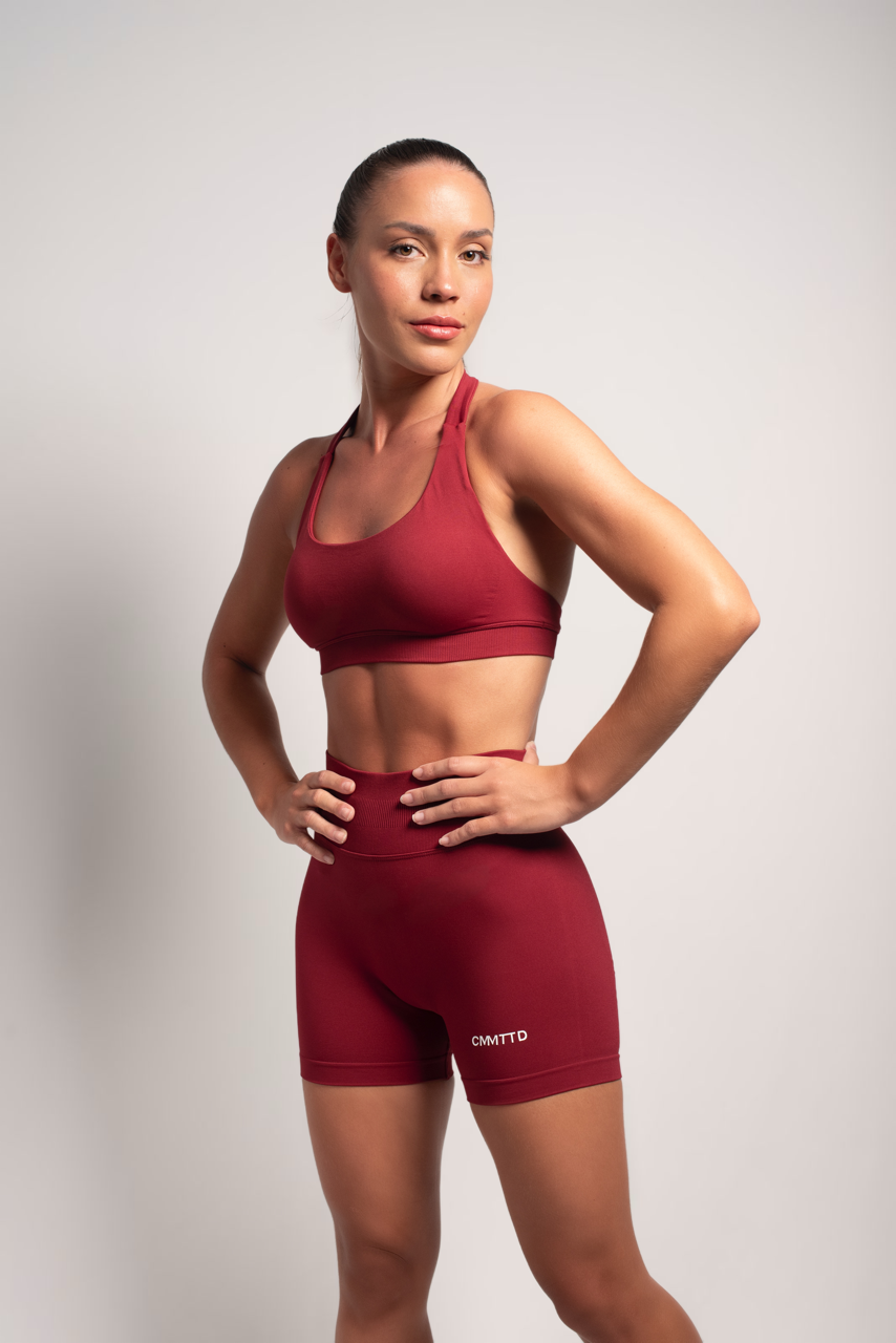 Seamless Sculpt Short - Burgundy