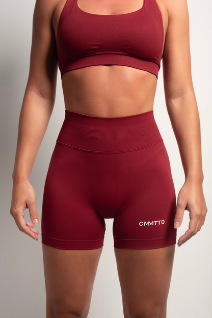 Seamless Sculpt Short - Burgundy