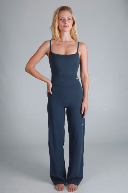 Soft Form Strappy Mid Tank - Midnight