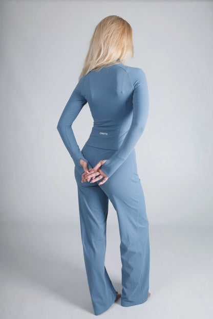 Soft Form Zip Up Jacket - Ocean