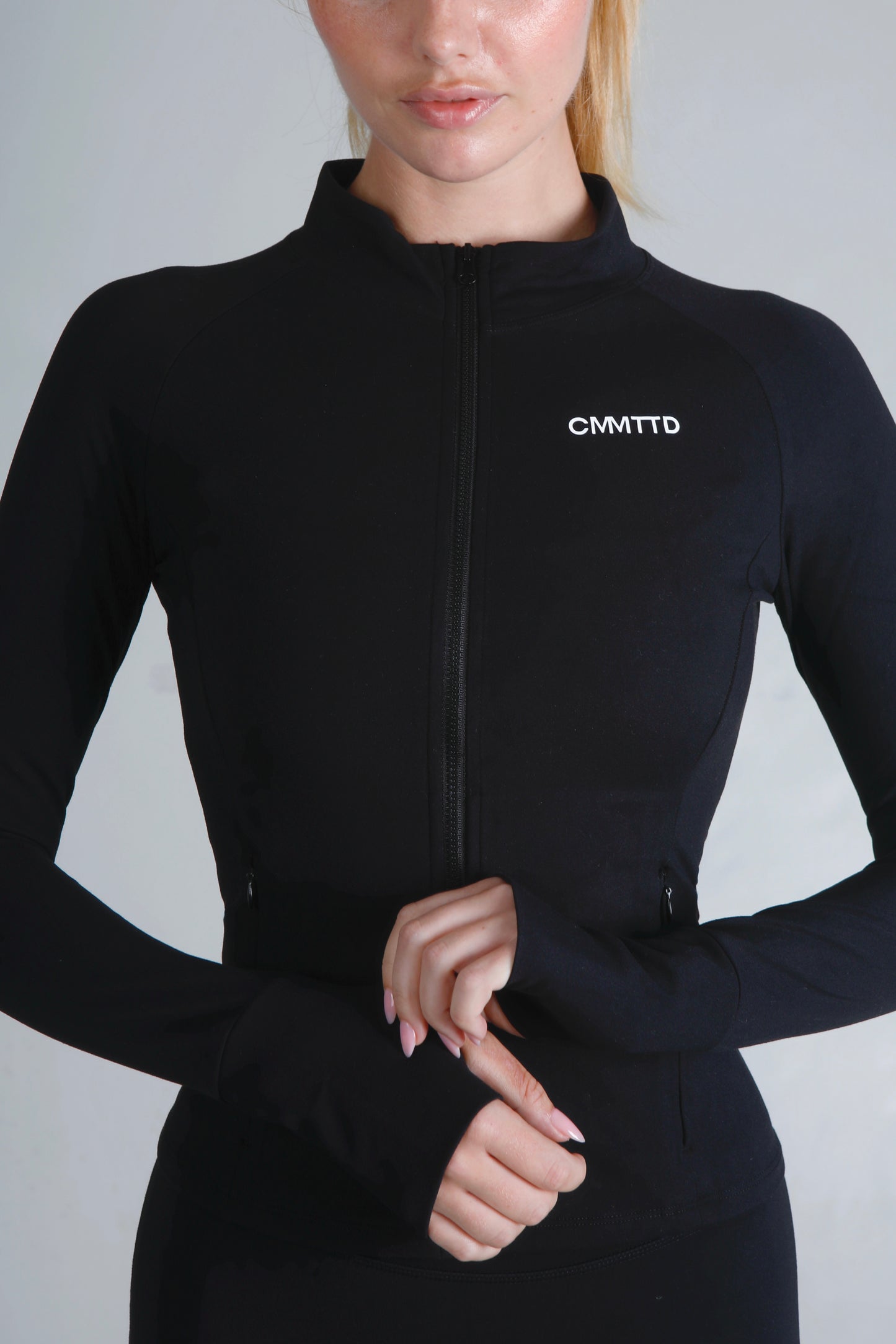 Soft Form Zip Up Jacket - Ink