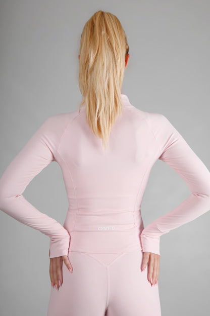 Soft Form Zip Up Jacket - Rosewater